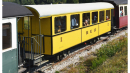 BEMO 3233 165 - RhB Berninabahn BC 105 Personenwagen 2-achsig 2./3. Klasse, gelb "Velay Express" (F)
