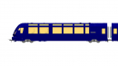 BEMO 3247 301 - MOB Ast 181 Panorama-Steuerwagen 4-achsig 1. Klasse "GPX - GoldenPass Express"
