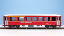 BEMO 3256 143 - RhB AB 1543 Personenwagen EW I verkürzt 4-achsig 1./2. Klasse, rot - Berninabahn