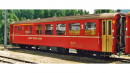 BEMO 9556 134 0m - RhB AB 1544 Personenwagen EW I verkürzt 4-achsig 1./2. Klasse, rot - mit Logo