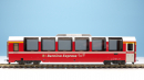 BEMO 3293 157 - RhB Ap 1292 Panoramawagen 4-achsig 1. Klasse, neurot "Bernina Express 50 Jahre" BEX