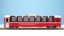 BEMO 3294 157 - RhB Bp 2507 Panoramawagen 4-achsig 2. Klasse, neurot "Bernina Express 50 Jahre" BEX