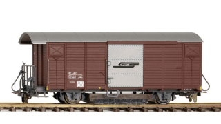 BEMO 2282 159 - RhB D2 4079 gedeckter Güterwagen 2-achsig, braun - Schienenreinigungswagen