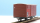 BEMO 2294 197 - RhB Xk 9017 gedeckter Güterwagen 2-achsig,, Schweisserwagen FL 80er Jahre