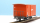 BEMO 2294 199 - RhB Xk 9069 gedeckter Güterwagen 2-achsig, oxydrot - Werkzeugwagen