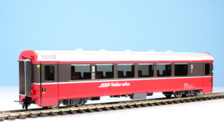 BEMO 3244 101 - RhB B 2491 Personenwagen EW IV 4-achsig 2. Klasse, rot/dunkelbraun "Bernina Express" BEX - EINMALIGE AUFLAGE