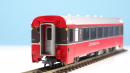 BEMO 3244 101 - RhB B 2491 Personenwagen EW IV 4-achsig 2. Klasse, rot/dunkelbraun "Bernina Express" BEX - EINMALIGE AUFLAGE