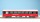 BEMO 3244 101 - RhB B 2491 Personenwagen EW IV 4-achsig 2. Klasse, rot/dunkelbraun "Bernina Express" BEX - EINMALIGE AUFLAGE
