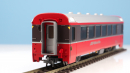 BEMO 3244 102 - RhB B 2492 Personenwagen EW IV 4-achsig 2. Klasse, rot/dunkelbraun "Bernina Express" BEX - EINMALIGE AUFLAGE