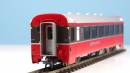 BEMO 3244 102 - RhB B 2492 Personenwagen EW IV 4-achsig 2. Klasse, rot/dunkelbraun "Bernina Express" BEX - EINMALIGE AUFLAGE
