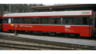 BEMO 3244 104 - RhB B 2494 Personenwagen EW IV 4-achsig 2. Klasse, rot/dunkelbraun "Bernina Express" BEX - EINMALIGE AUFLAGE