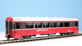BEMO 3244 104 - RhB B 2494 Personenwagen EW IV 4-achsig 2. Klasse, rot/dunkelbraun "Bernina Express" BEX - EINMALIGE AUFLAGE