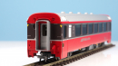 BEMO 3244 104 - RhB B 2494 Personenwagen EW IV 4-achsig 2. Klasse, rot/dunkelbraun "Bernina Express" BEX - EINMALIGE AUFLAGE