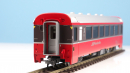 BEMO 3244 106 - RhB B 2496 Personenwagen EW IV 4-achsig 2. Klasse, rot/dunkelbraun "Bernina Express" BEX - EINMALIGE AUFLAGE