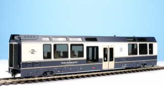 BEMO 3247 321 - MOB Bs 271 Panoramawagen Niederflur 4-achsig 2. Klasse, "GPX - GoldenPass Express"