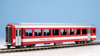 BEMO 3267 213 - FO B 4253 Personenwagen 4-achsig 2. Klasse, rot/weiss - Pendelzugwagen