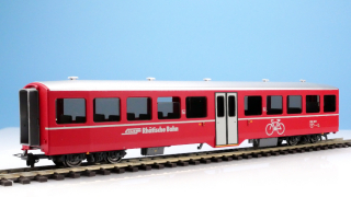 BEMO 3286 135 - RhB WS 3911 Velowagen 4-achsig, rot