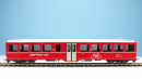 BEMO 3286 135 - RhB WS 3911 Velowagen 4-achsig, rot