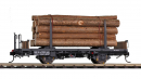BEMO 9464 101 0m - RhB Kk-w 7301 Holztransportwagen...