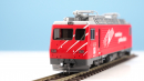BEMO 1262 555 - MGB HGe 4/4 II 5 "Mount Fuji" Elektrolokomotive mit Zahnradantrieb, rot/weiss "30 Jahre"