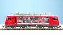 BEMO 1362 563 - MGB HGe 4/4 II 3 "Dom" Elektrolokomotive mit Zahnradantrieb, rot/weiss "Mitarbeiter" DIGITAL mit SOUND