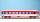 BEMO 3266 251 - MGB B 4271 Personenwagen 4-achsig 2. Klasse, rot/weiss