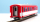 BEMO 3266 251 - MGB B 4271 Personenwagen 4-achsig 2. Klasse, rot/weiss