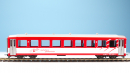 BEMO 3266 259 - MGB B 4269 Personenwagen 4-achsig 2. Klasse, rot/weiss