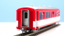 BEMO 3266 259 - MGB B 4269 Personenwagen 4-achsig 2. Klasse, rot/weiss
