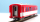 BEMO 3266 259 - MGB B 4269 Personenwagen 4-achsig 2. Klasse, rot/weiss
