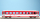 BEMO 3266 259 - MGB B 4269 Personenwagen 4-achsig 2. Klasse, rot/weiss
