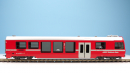 BEMO 3249 112 - RhB BDt 1752 Steuerwagen 4-achsig 2. Klasse mit Gepäckabteil, neurot - breiter Zierstreifen NEVA retica