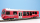 BEMO 3249 112 - RhB BDt 1752 Steuerwagen 4-achsig 2. Klasse mit Gepäckabteil, neurot - breiter Zierstreifen NEVA retica
