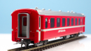 BEMO 3240 173 - RhB B 2443 Personenwagen EW II 4-achsig 2. Klasse, neurot - refit