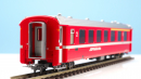 BEMO 3241 161 - RhB AB 1561 Personenwagen EW II 4-achsig 1./2. Klasse, neurot - refit