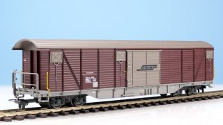 BEMO 2278 180 - RhB Gak-v 5410 Grossraumgüterwagen 4-achsig, braun