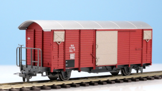 BEMO 2250 108 - RhB Gb 5018 Gedeckter Güterwagen 2-achsig, oxydrot