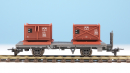BEMO 2258 101 - RhB Lbk 8641 Kiestransportwagen 2-achsig, grau/braun