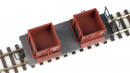 BEMO 2258 101 - RhB Lbk 8641 Kiestransportwagen 2-achsig, grau/braun