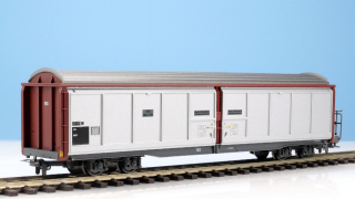 BEMO 2278 103 - RhB Haik-v 5113 Schiebewandwagen 4-achsig, silber/braun