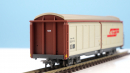 BEMO 2278 109 - RhB Haik-v 5109 Schiebewandwagen 4-achsig, hellbraun/dunkelbraun