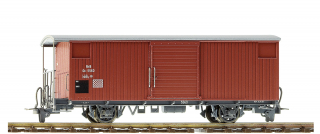 BEMO 2293 128 - RhB Gbk 5528 Gedeckter Güterwagen 2-achsig, oxydrot