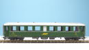 BEMO 3260 119 - RhB B 2229 Personenwagen 4-achsig 2. Klasse, grün - Stahlwagen