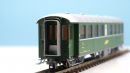 BEMO 3260 119 - RhB B 2229 Personenwagen 4-achsig 2. Klasse, grün - Stahlwagen
