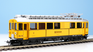 BEMO 1268 180 - RhB ABe 4/4 I 30 Elektrotriebwagen Berninabahn 1./2. Klasse, gelb - Nostalgietriebwagen