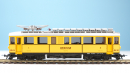BEMO 1268 184 - RhB ABe 4/4 I 34 Elektrotriebwagen Berninabahn 1./2. Klasse, gelb - Nostalgietriebwagen
