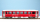 BEMO 3255 150 - RhB B 2310 Personenwagen EW I verkürzt 4-achsig 2. Klasse, rot - Berninabahn