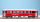 BEMO 3255 158 - RhB B 2308 Personenwagen EW I verkürzt 4-achsig 2. Klasse, rot - Berninabahn