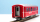 BEMO 3255 158 - RhB B 2308 Personenwagen EW I verkürzt 4-achsig 2. Klasse, rot - Berninabahn