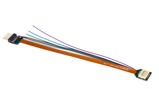 ESU 51994 - Adapterkabel, 18-pol Next-18 Buchse auf NEM651 6-pin, Flex,88mm, mit Schrumpfschlauch